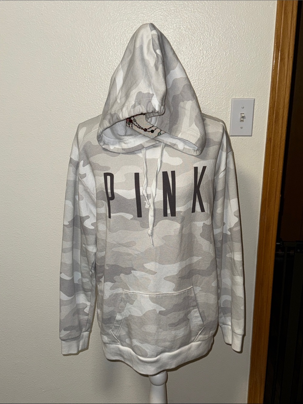 VS PINK Camo Hoodie size Small